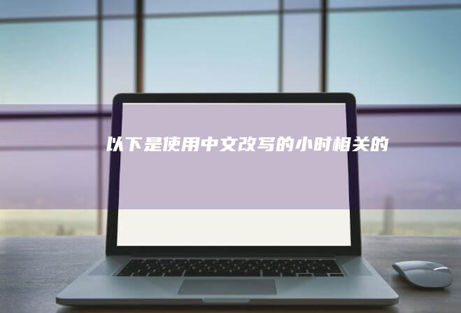 以下是使用中文改写的“小时”相关的